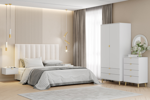 Шкаф Дакота НМ 040.25 меренга, белый