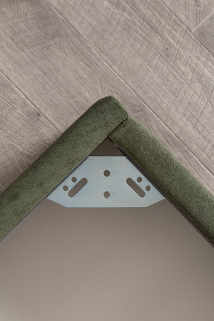 Кровать Марион 140 велюр OCEAN 012 темно-зеленый с ортопедическим основанием и подъемным механизмом (спальное место 140 х 200)