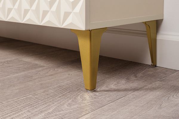 Комод Марион 16.256 Слоновая кость С341 PE, Слоновая кость 6898 ПВХ, Белый PE шагрень