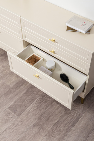 Комод Марион 16.256 Слоновая кость С341 PE, Слоновая кость 6898 ПВХ, Белый PE шагрень