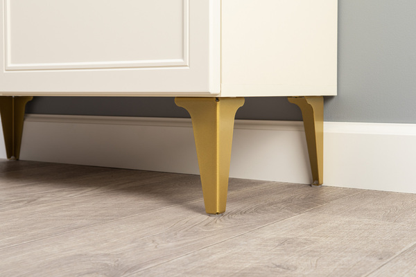 Шкаф-пенал Марион 16.333.01 слоновая кость С341 PE, слоновая кость 6898 ПВХ (собирается на любую сторону)