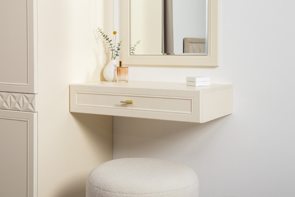 Стол-консоль Марион 12.318 слоновая кость С341 PE, слоновая кость 6898 ПВХ