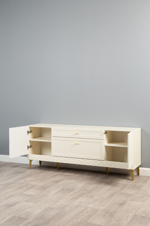 Тумба Марион 16.167 слоновая кость С341 PE, слоновая кость 6898 ПВХ, белый PE шагрень