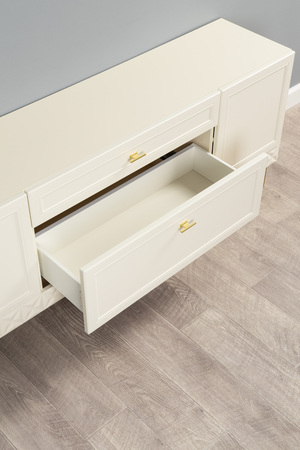 Тумба Марион 16.167 слоновая кость С341 PE, слоновая кость 6898 ПВХ, белый PE шагрень