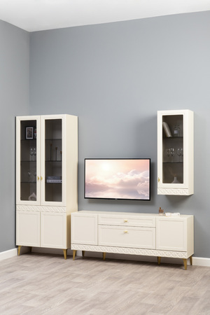 Тумба Марион 16.167 слоновая кость С341 PE, слоновая кость 6898 ПВХ, белый PE шагрень