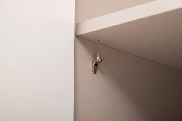 Гостиная Ричфорд композиция 1 с карнизами, кашемир 5981 BS, моно керамика D166-2 ПВХ, белый PE шагрень (собирается на любую сторону)